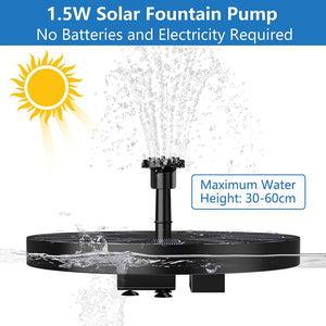 Sully Supply 2022 1.5W Mini Solar Water Fountain